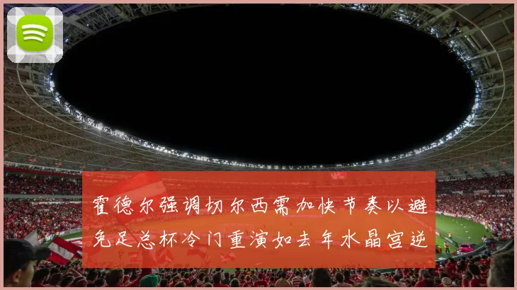 霍德尔强调切尔西需加快节奏以避免足总杯冷门重演如去年水晶宫逆袭曼城